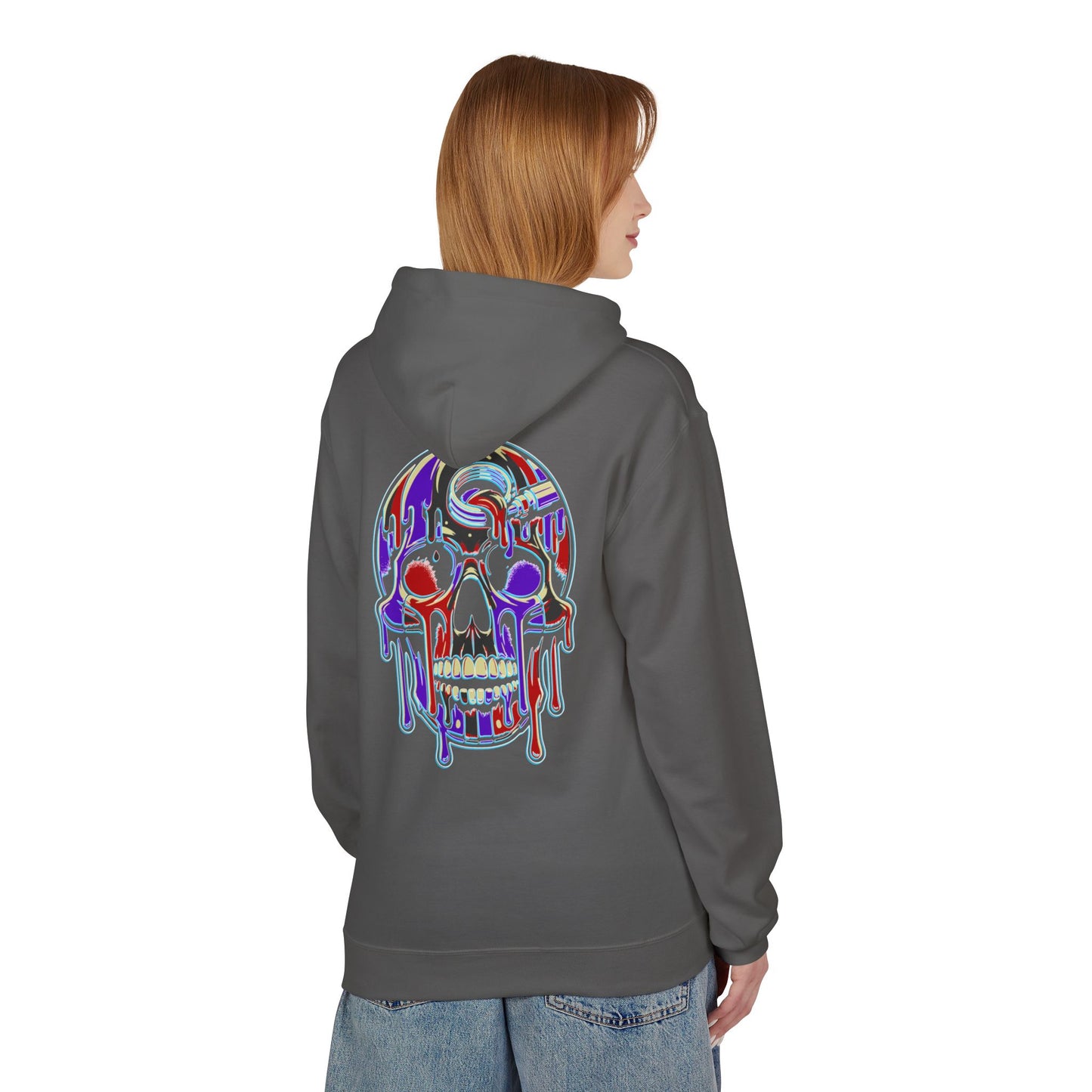 Purple Drip Skull - Pullover Hoodie