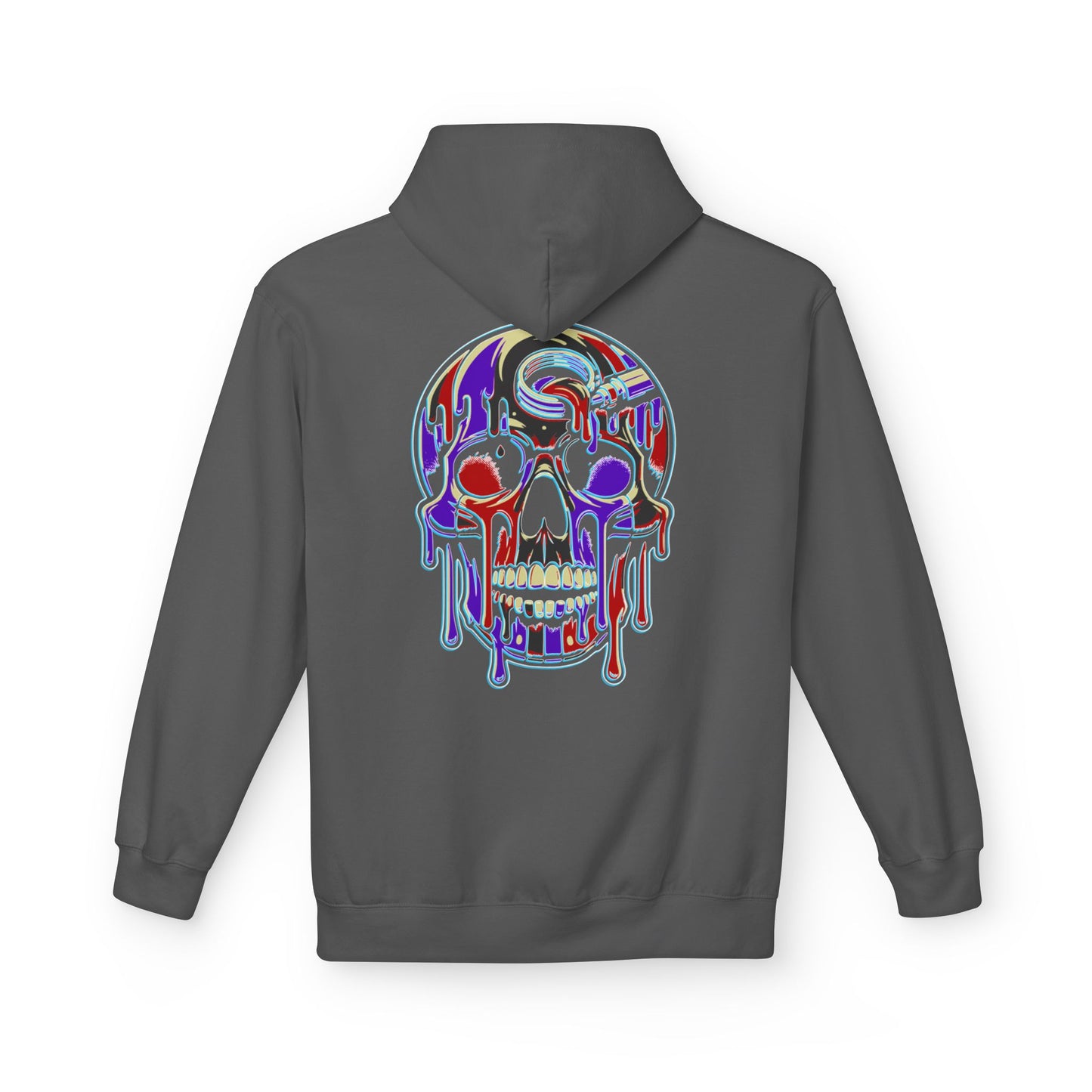Purple Drip Skull - Pullover Hoodie