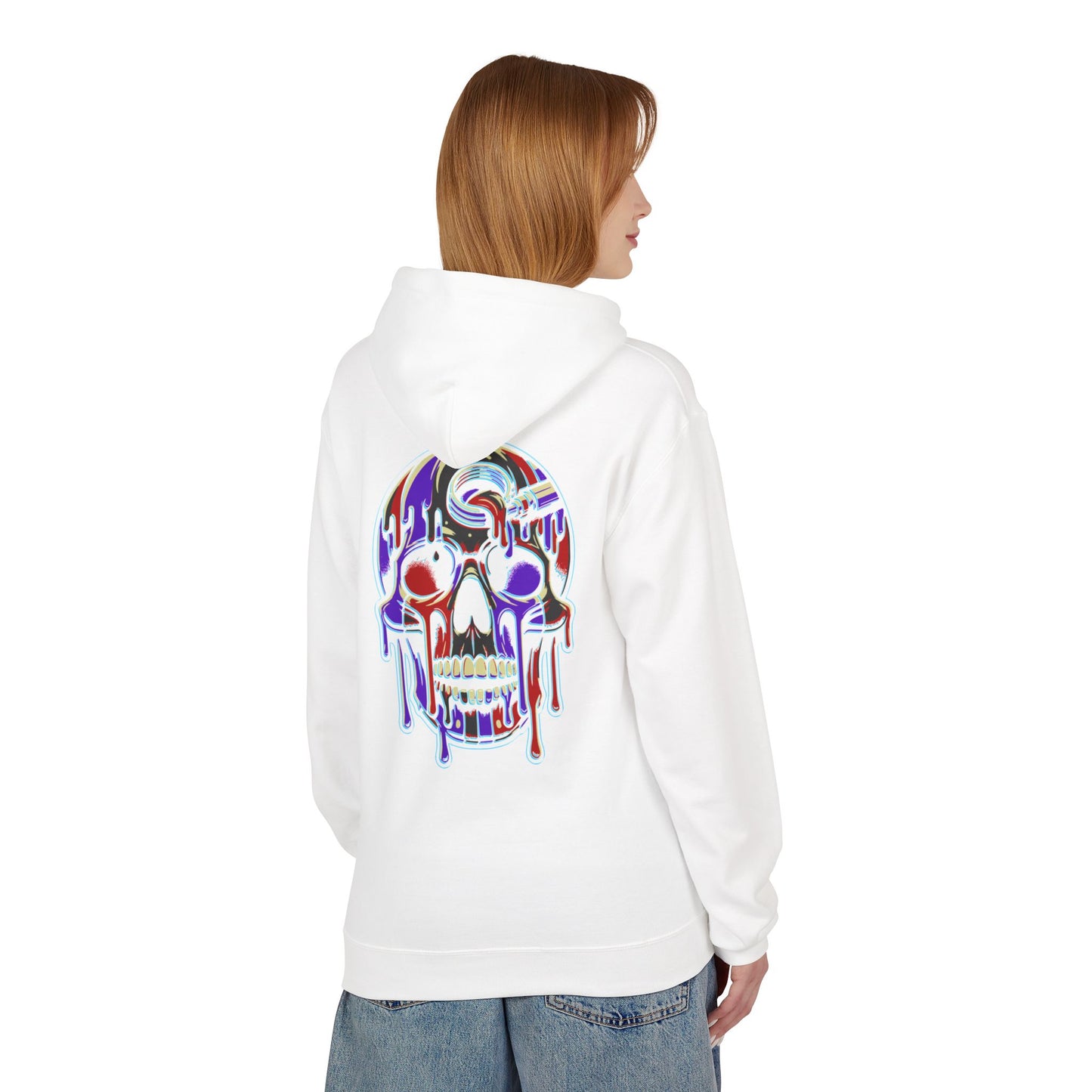 Purple Drip Skull - Pullover Hoodie