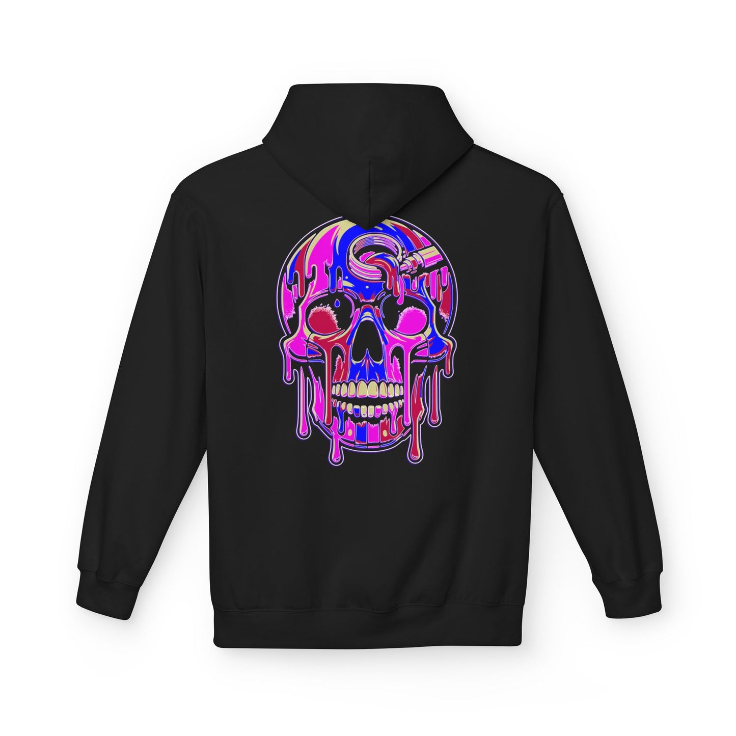Pink Drip skull - Pullover Hoodie