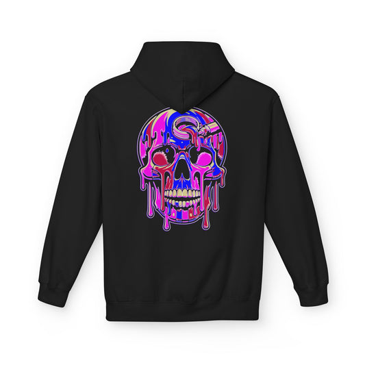 Pink Drip skull - Pullover Hoodie