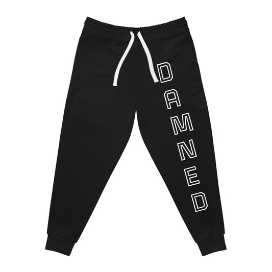 Damned - White on black joggers