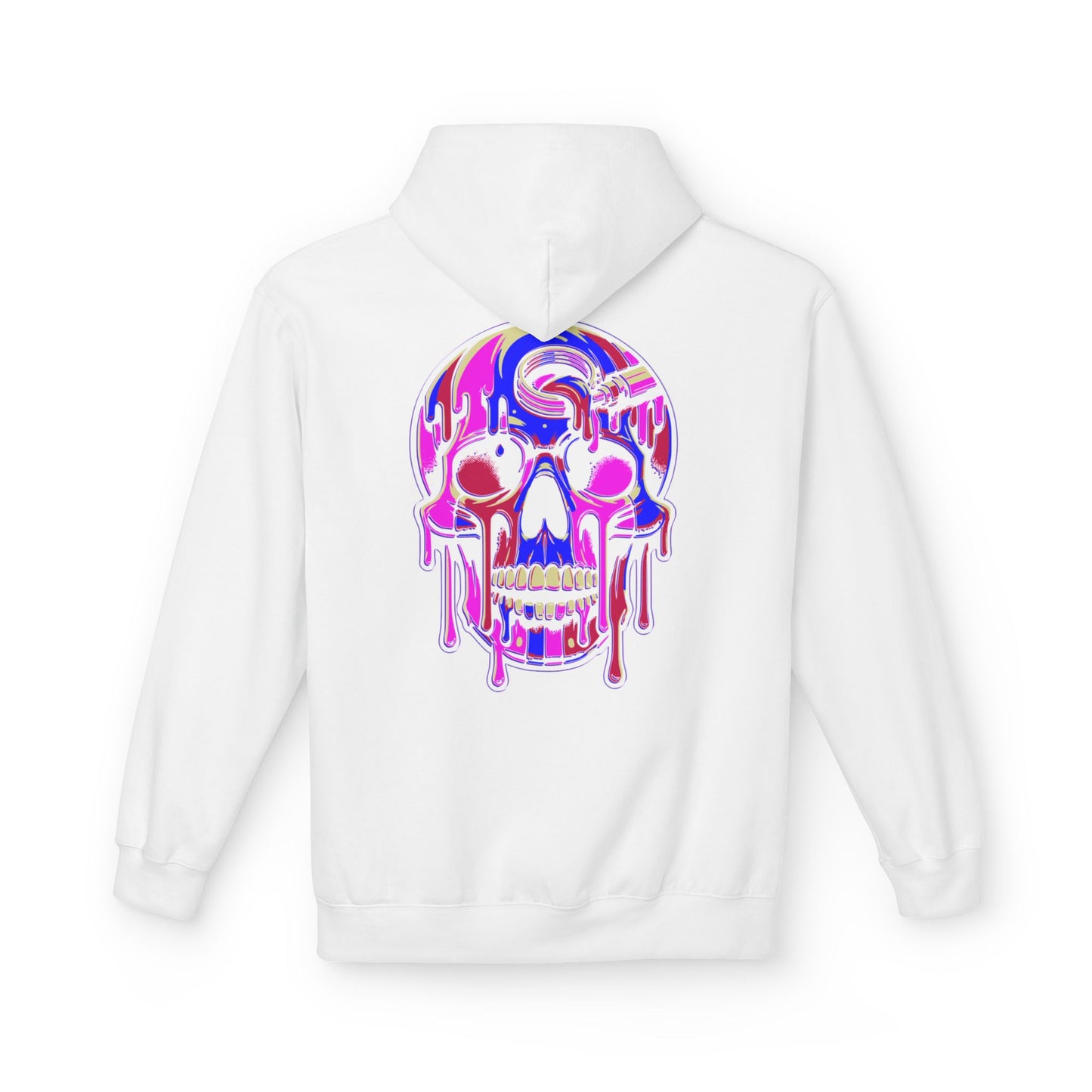 Pink Drip skull - Pullover Hoodie