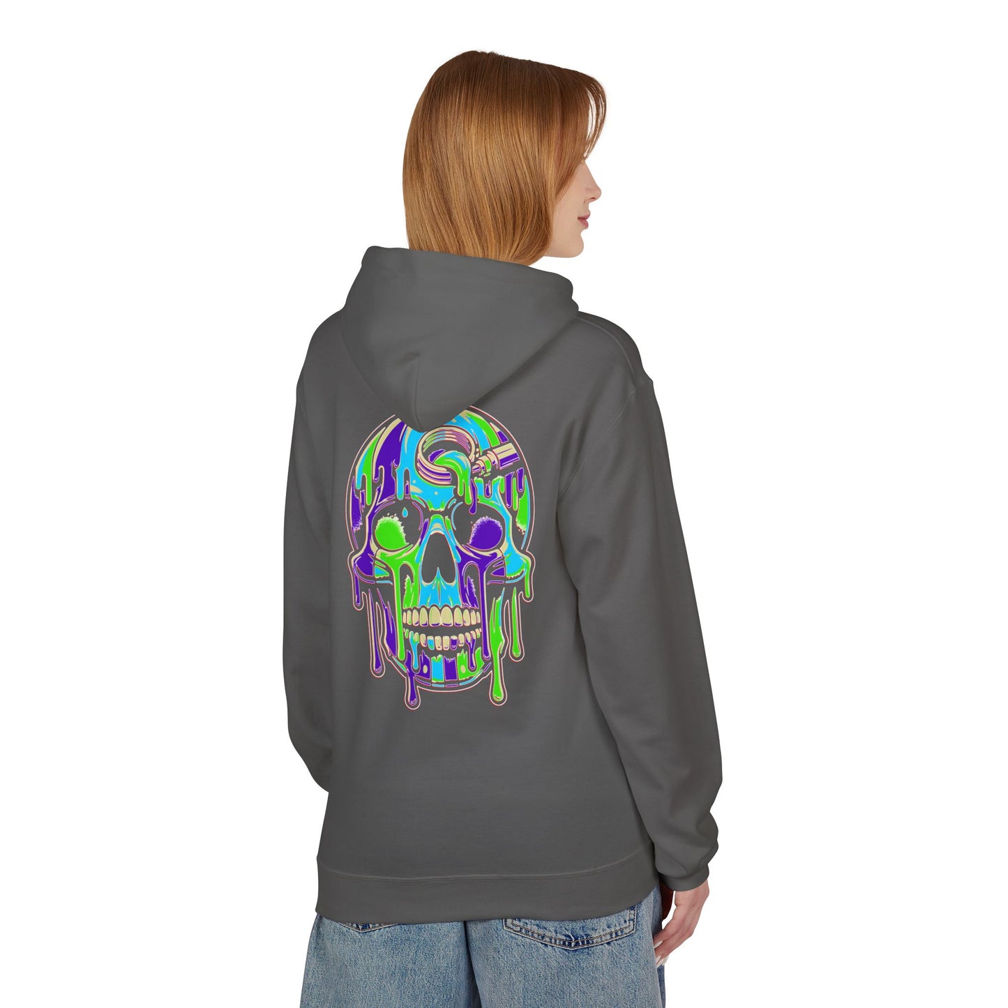 Blue Drip Skull - Pullover Hoodie