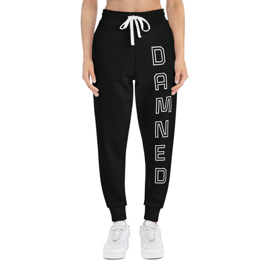 Damned - White on black joggers