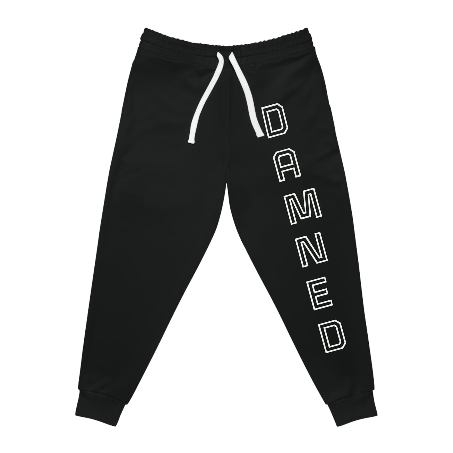 Damned - White on black joggers