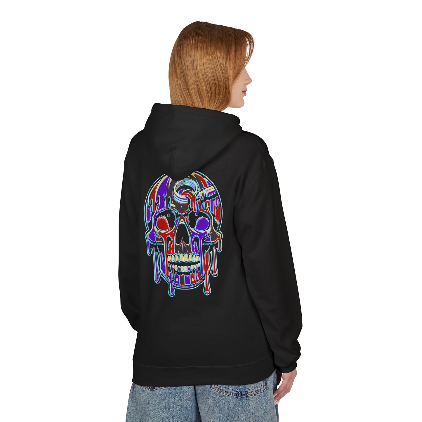 Purple Drip Skull - Pullover Hoodie