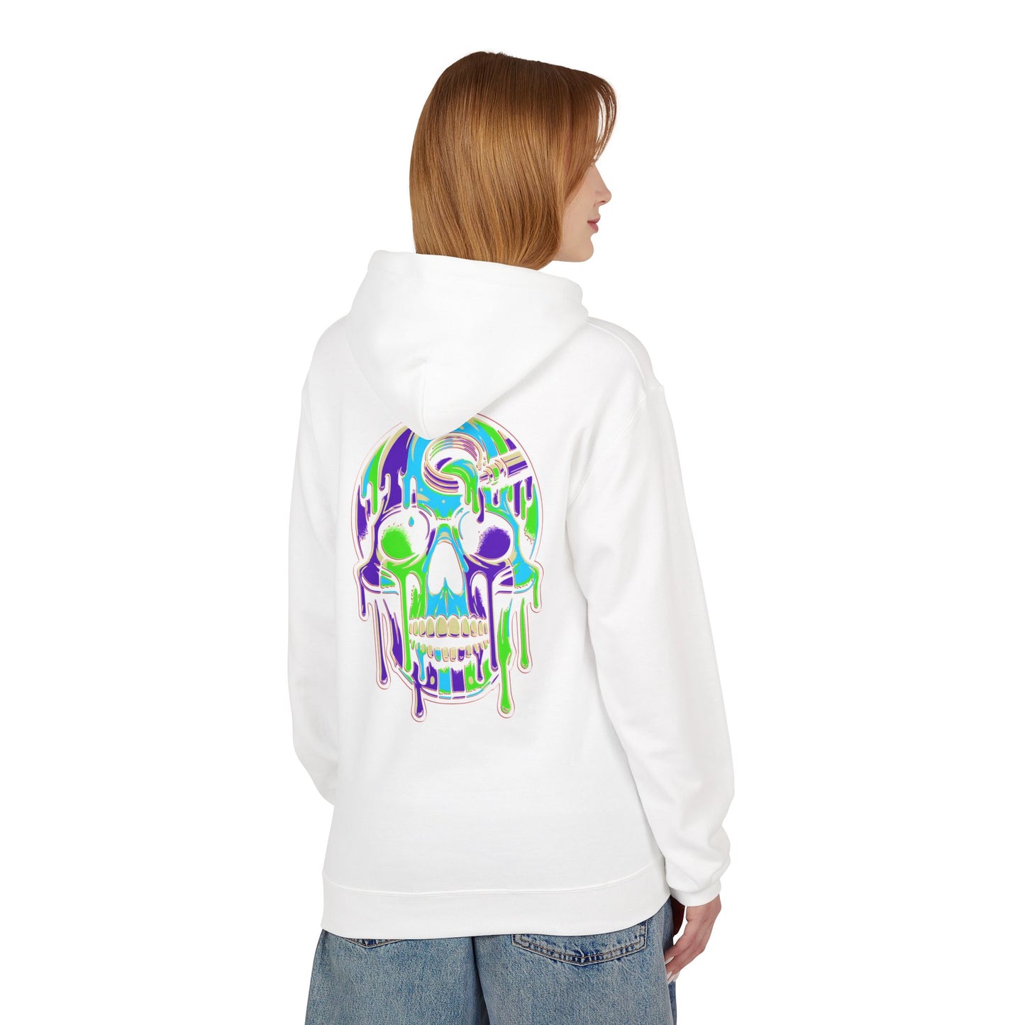 Blue Drip Skull - Pullover Hoodie