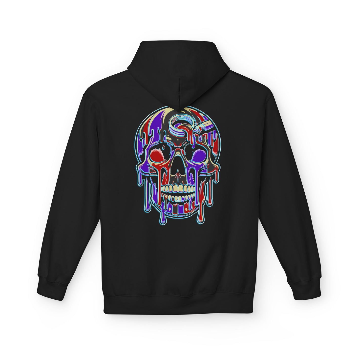 Purple Drip Skull - Pullover Hoodie