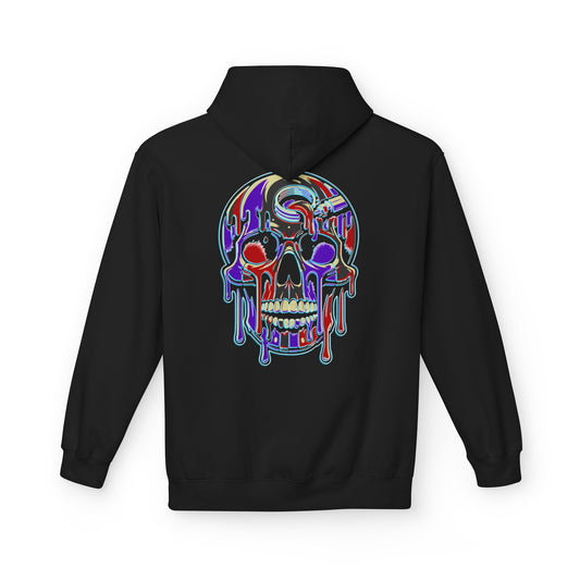 Purple Drip Skull - Pullover Hoodie