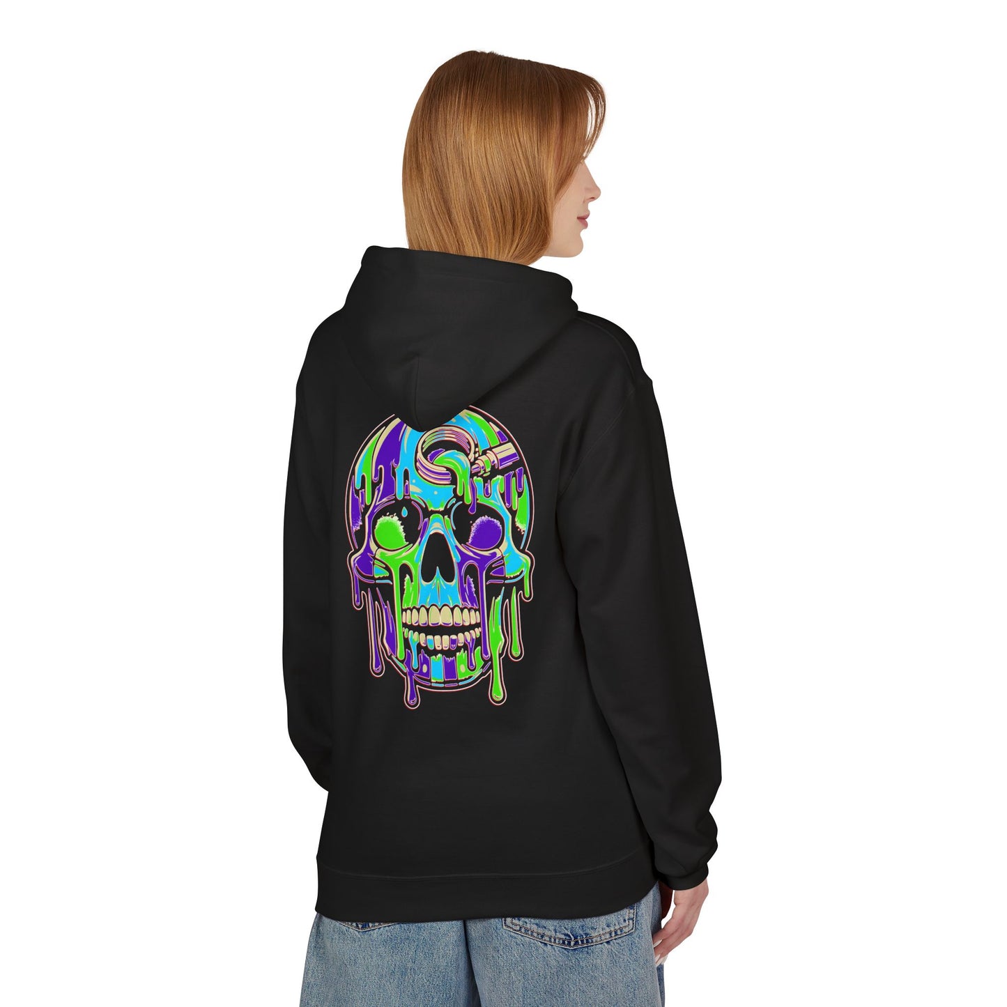 Blue Drip Skull - Pullover Hoodie