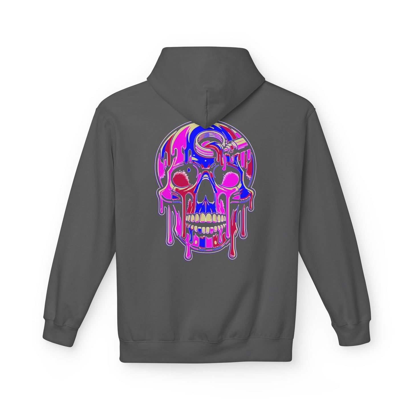 Pink Drip skull - Pullover Hoodie
